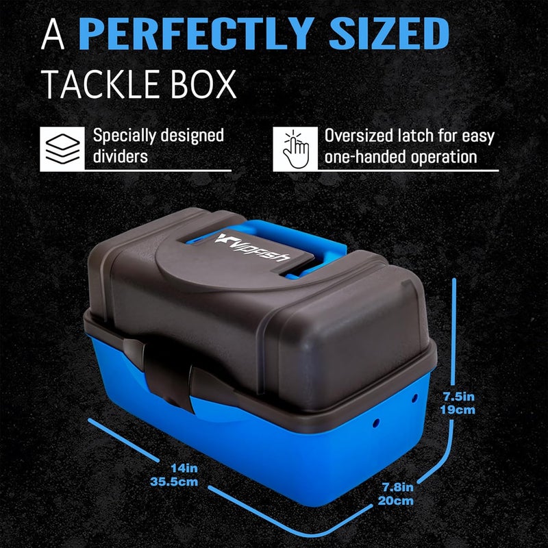 Vipfish Fishing Tackle Box with Tackle Included Lures, Hooks, Weights, 3-Layer Freshwater Fishing Tackle Kit for Bass Trout Walleye Fishing Gear and Equipment, Gift for Fishingman - Image 4
